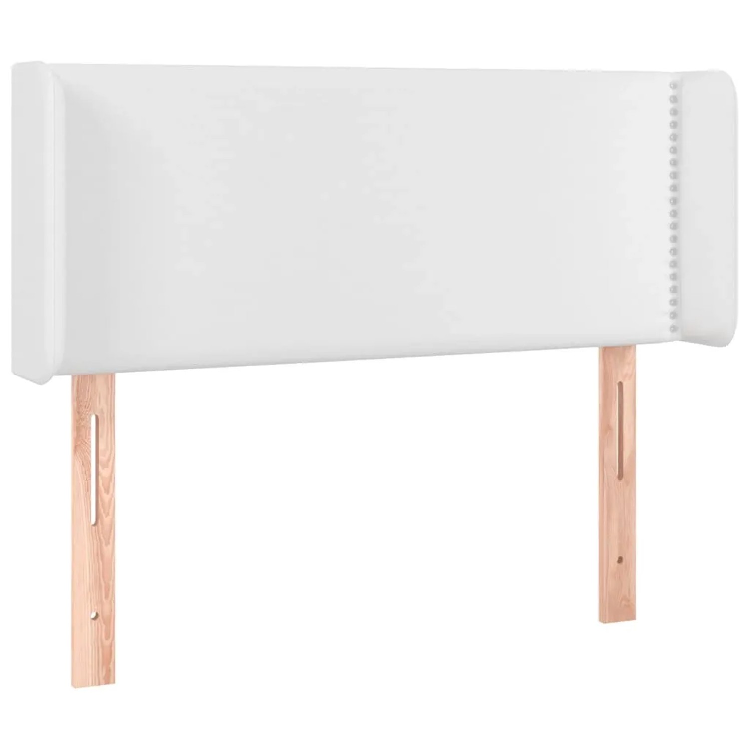 vidaXL LED Kopfteil Weiß 103x16x78/88 cm Kunstleder 3123181