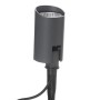 Moderne Lucande LED Gartenleuchte Anton aus Aluminium, alufarben, mit Erdspieß.
