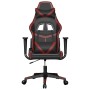 vidaXL Gaming-Stuhl mit Massagefunktion Schwarz und Weinrot Kunstleder 345430_3