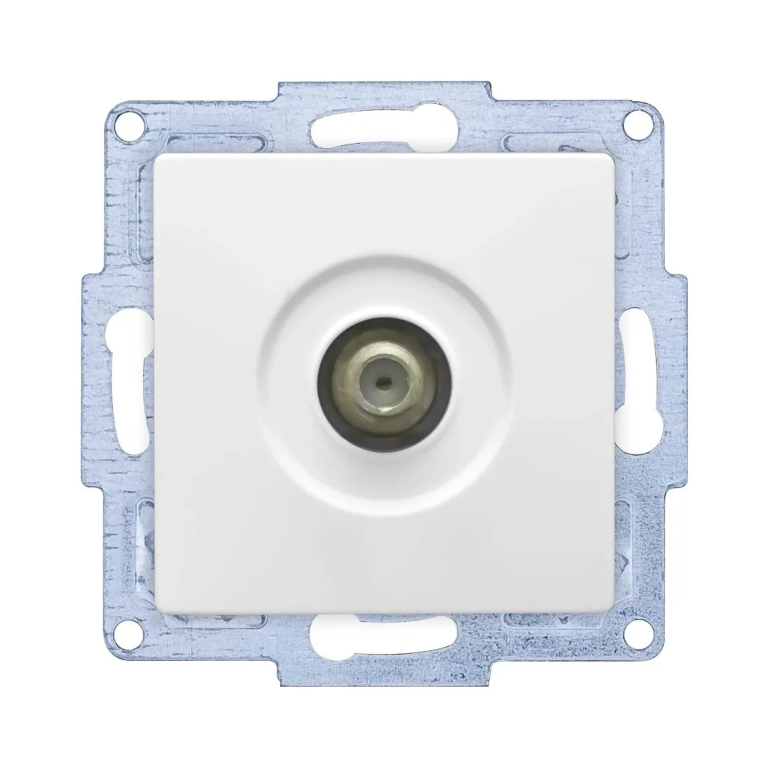 Günsan VISAGE MODERNA Modul Sat Steckdose TV Antennendose F Stecker Weiß