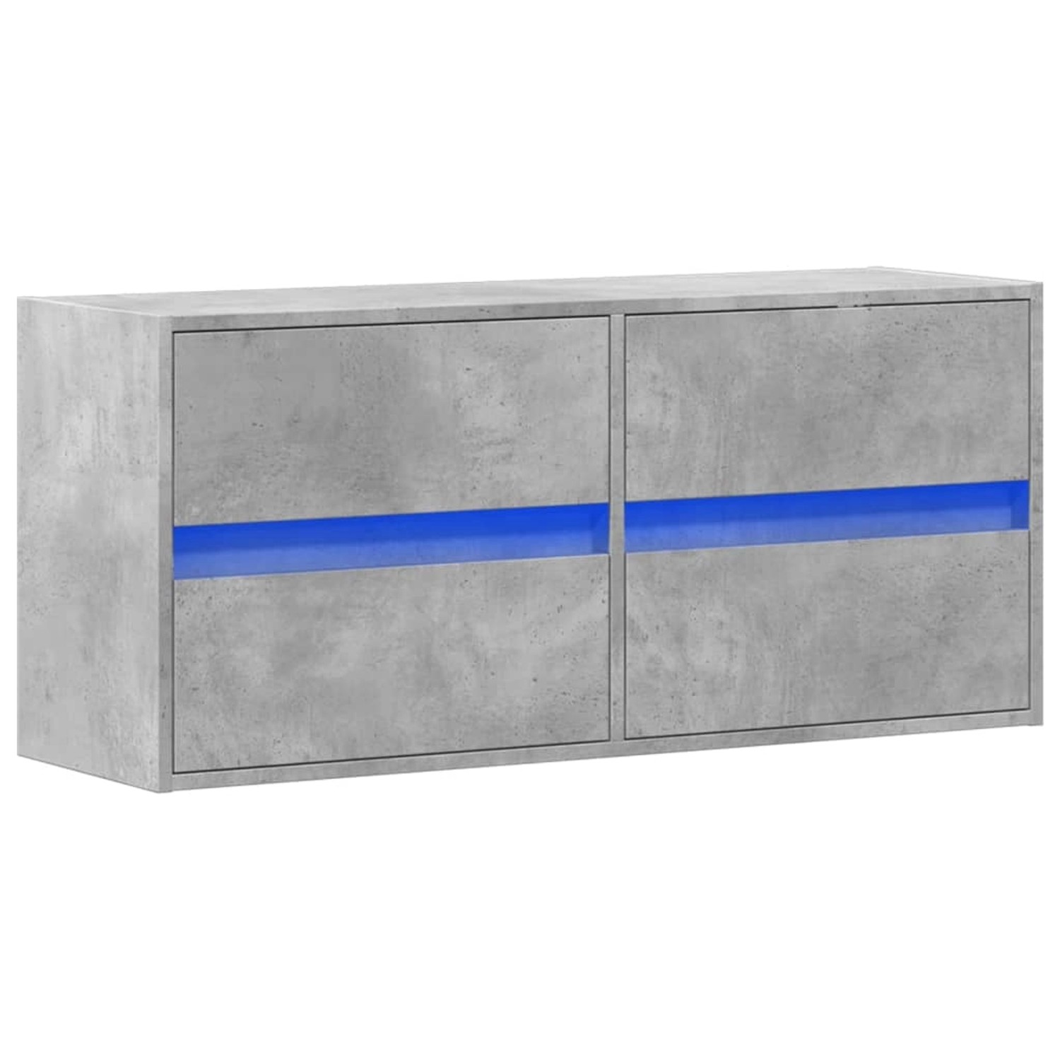 vidaXL TV-Wandschrank mit LED-Beleuchtung Betongrau 100x31x45 cm 852295 günstig online kaufen
