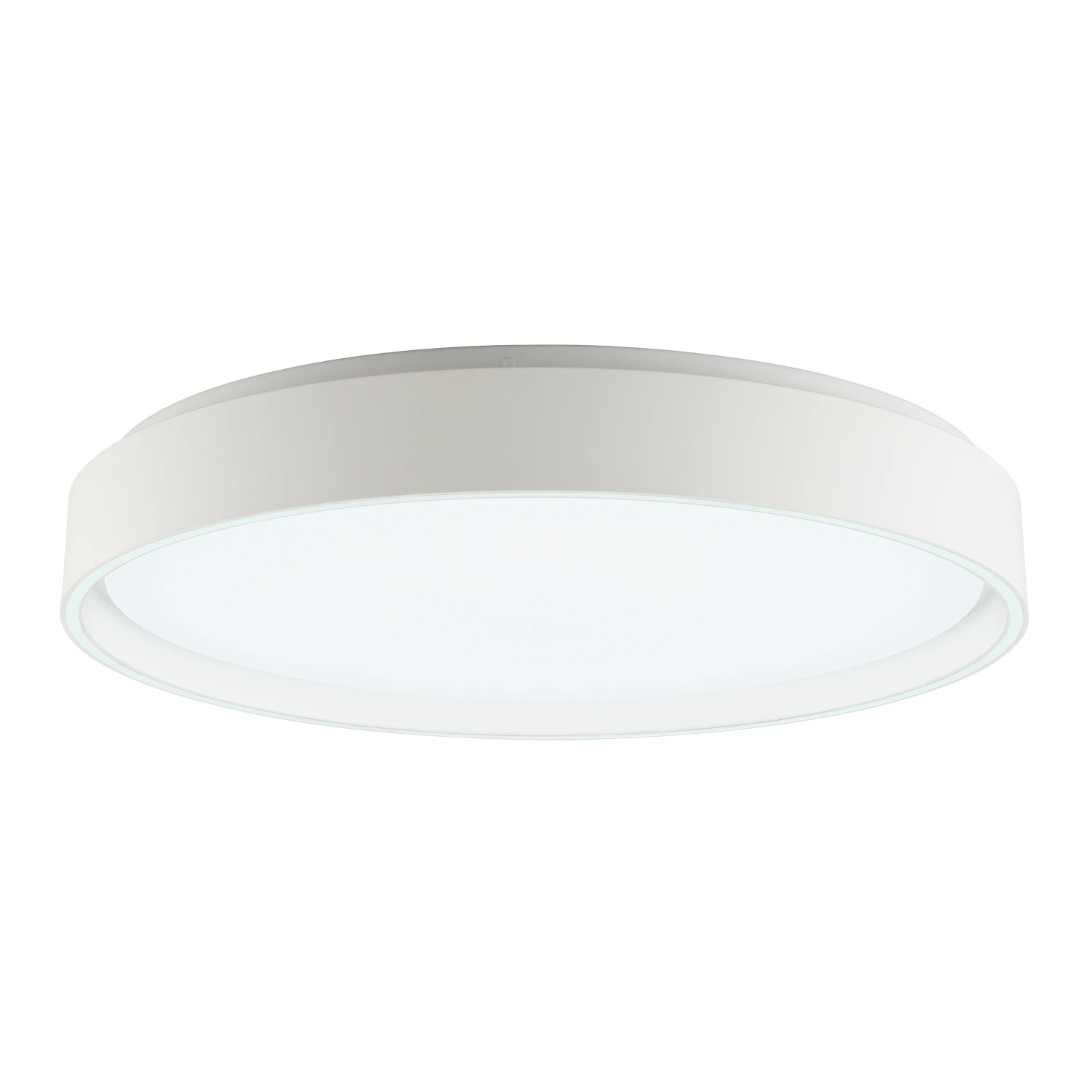 Weiße, runde LED-Deckenleuchte Mona mit RGB & CCT Funktion, Ø 49 cm.