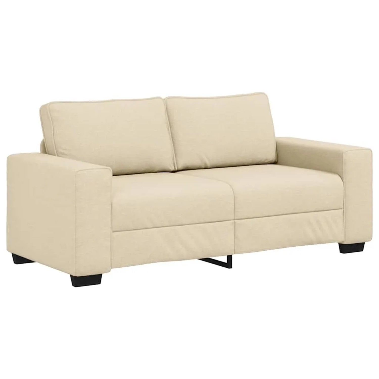 vidaXL 2-Sitzer-Sofa Creme 140 cm Stoff 4105173 günstig online kaufen
