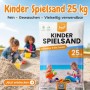 Sack best for kids Spielsand 25 kg, mit Kindern im Sandkasten. Feiner, gewaschener Quarzsand für Spiel & Spaß.