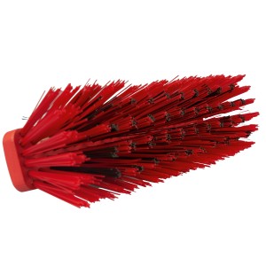 Wolf-Garten Großflächenbesen multi-star mit roten Borsten für die Reinigung von Hof und Garten.