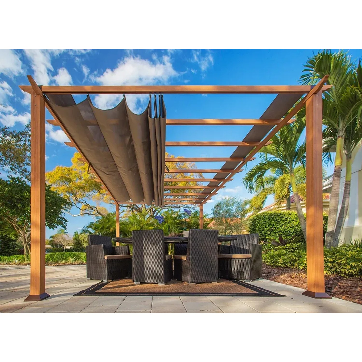 Gartenpavillon Florenz Holzoptik kaufen bei OBI