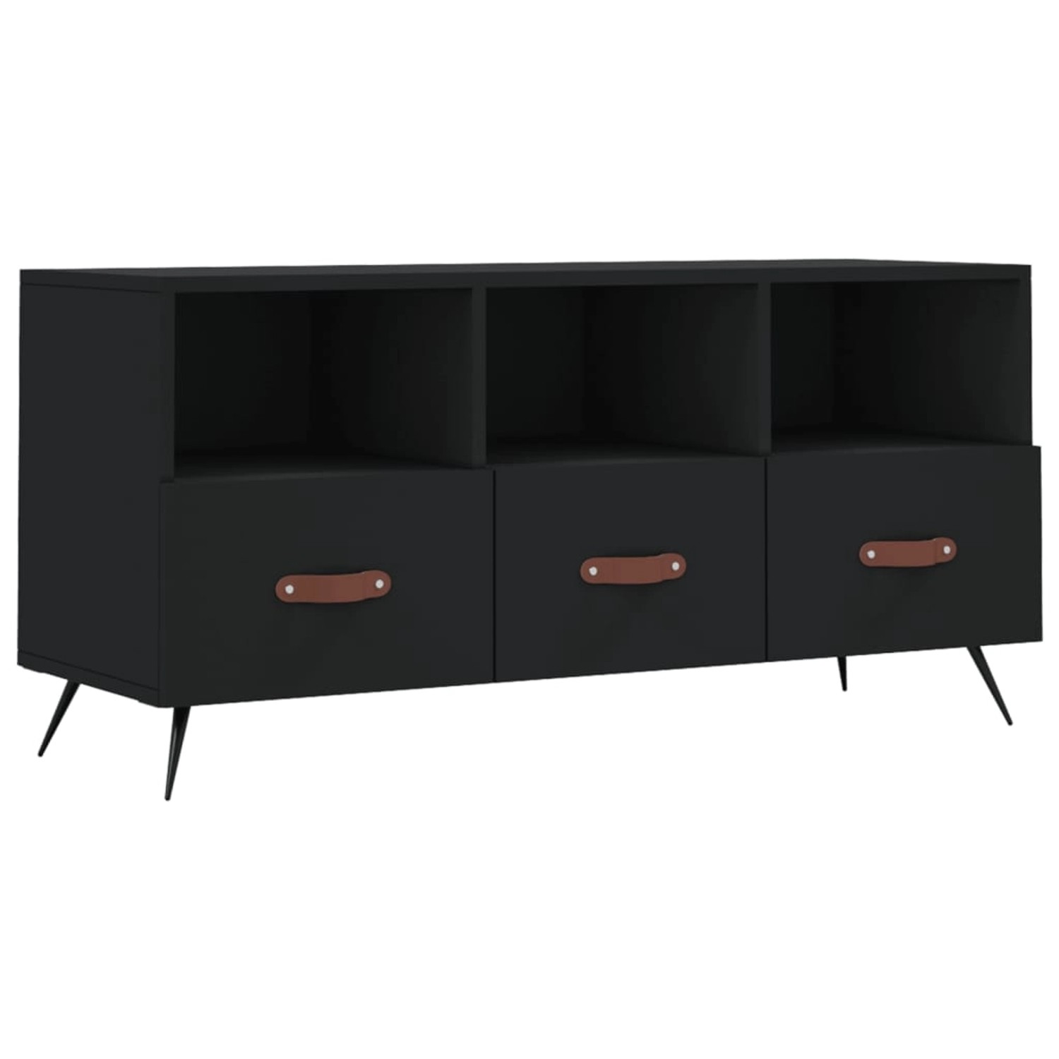 VidaXL TV-Schrank Schwarz 102x36x50 cm Holzwerkstoff  Modell 9 günstig online kaufen