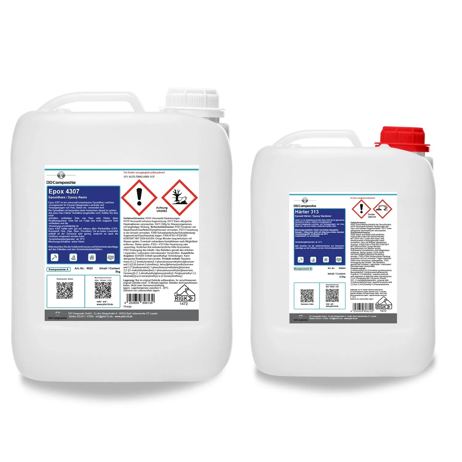 DD Composite 5kg Epox 4307 + 2,5kg Härter 313