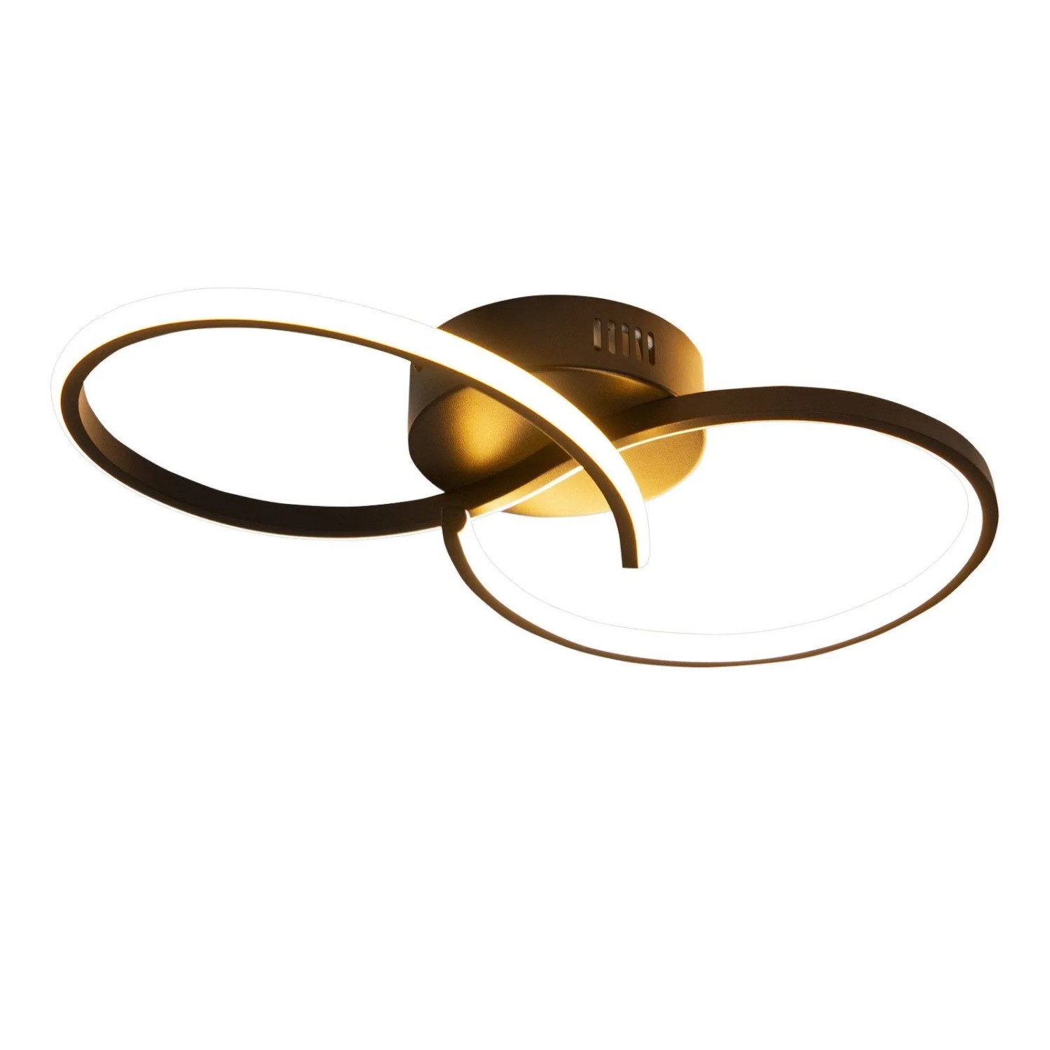 NETTLIFE LED Deckenleuchte aus Metall L40cmSchwarz-1