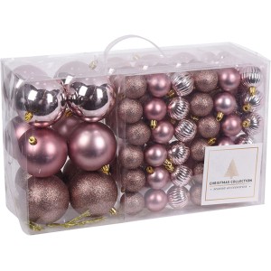 Mojawo 94 Stk Weihnachtskugeln 3 4 6 8 12cm Christbaumkugeln Glänzend Glitzernd Matt