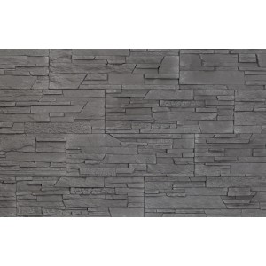 Stegu Verblender Antalya 2 Gips Grau, Steinoptik für Innenwände, 13x38,5 cm.