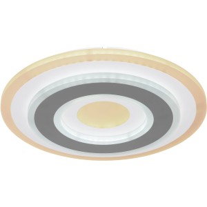 Moderne LED-Deckenleuchte Sabatino, Ø 30cm, dimmbar mit Fernbedienung.