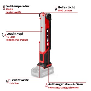 Einhell Akku-Lampe TE-CL 18/1000 S Li - Solo