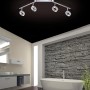 Paul Neuhaus Sileda LED-Spot, 4-flammig, Aluminium matt, im modernen Badezimmer.