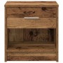 vidaXL Nachttisch mit Schublade Altholz-Optik 39x28x41 cm 858763_4