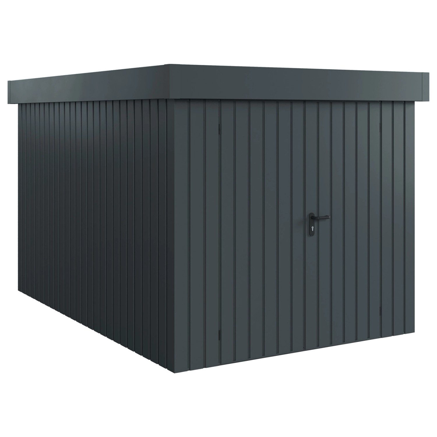 Hörmann EcoStar Gerätehaus Euroline Flachdach 2-flg 237 x 325 cm Anthrazitg günstig online kaufen
