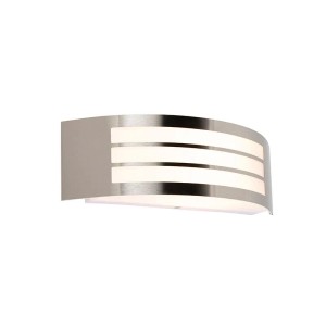 QAZQA Moderne Wandleuchte Stahl Edelstahl IP44 Sapphire Deluxe