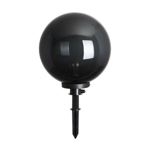 Eglo Monterollo Außen-Kugelleuchte Smoke mit Erdspieß, schwarz, Ø 40 cm. Dekorative Gartenleuchte.