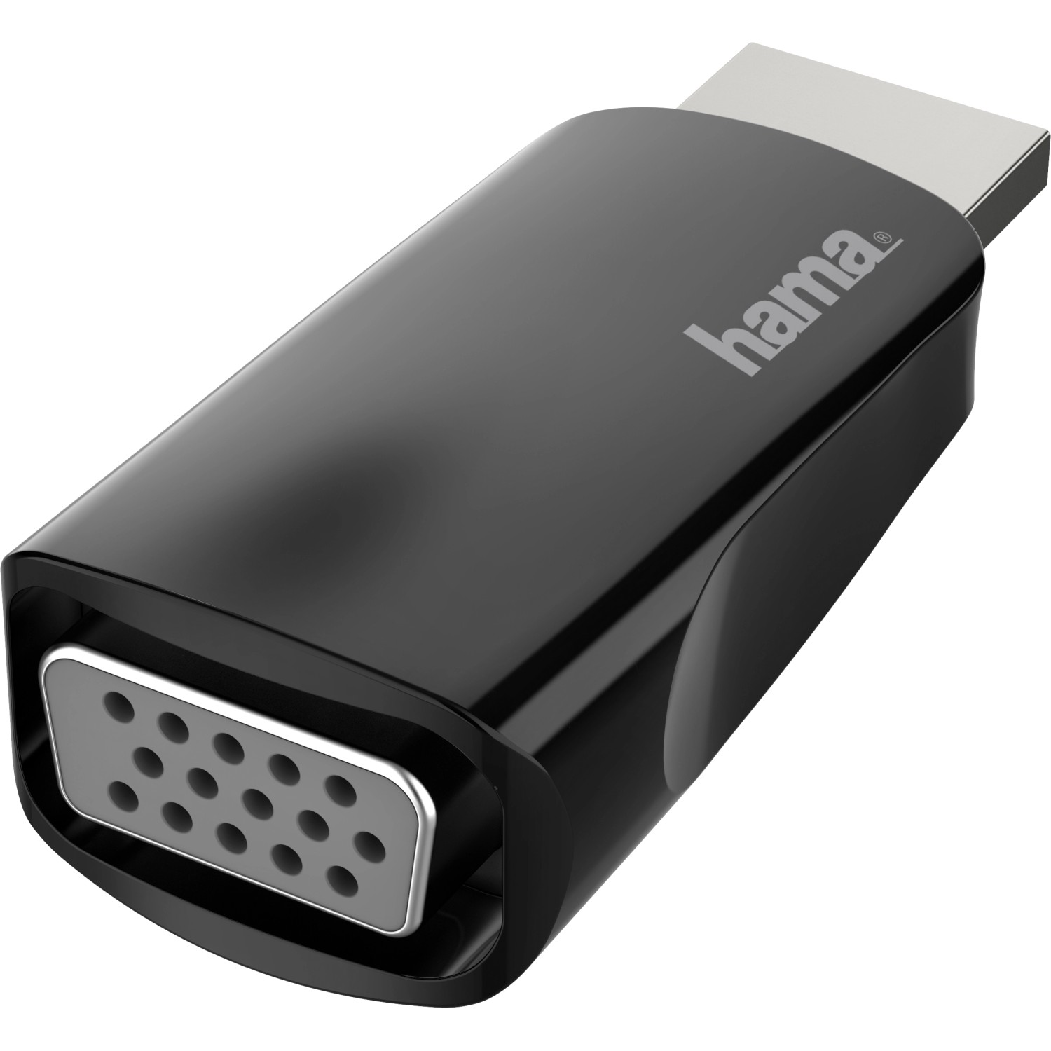 Hama Video-Adapter HDMI-Stecker/VGA-Buchse Full-HD 1.080p Schwarz