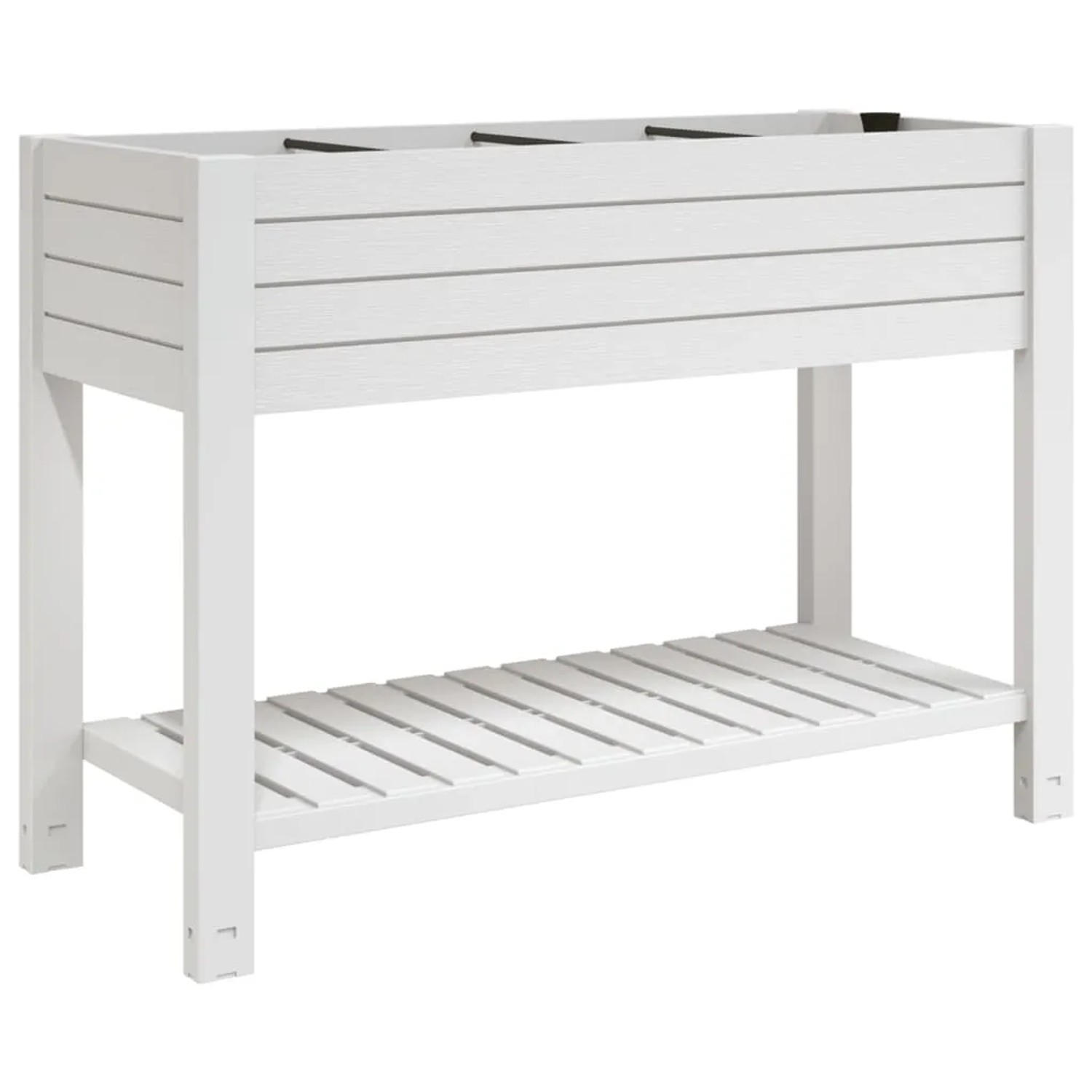 vidaXL Hochbeet Weiß 110x45x79 cm Polypropylen 1742004