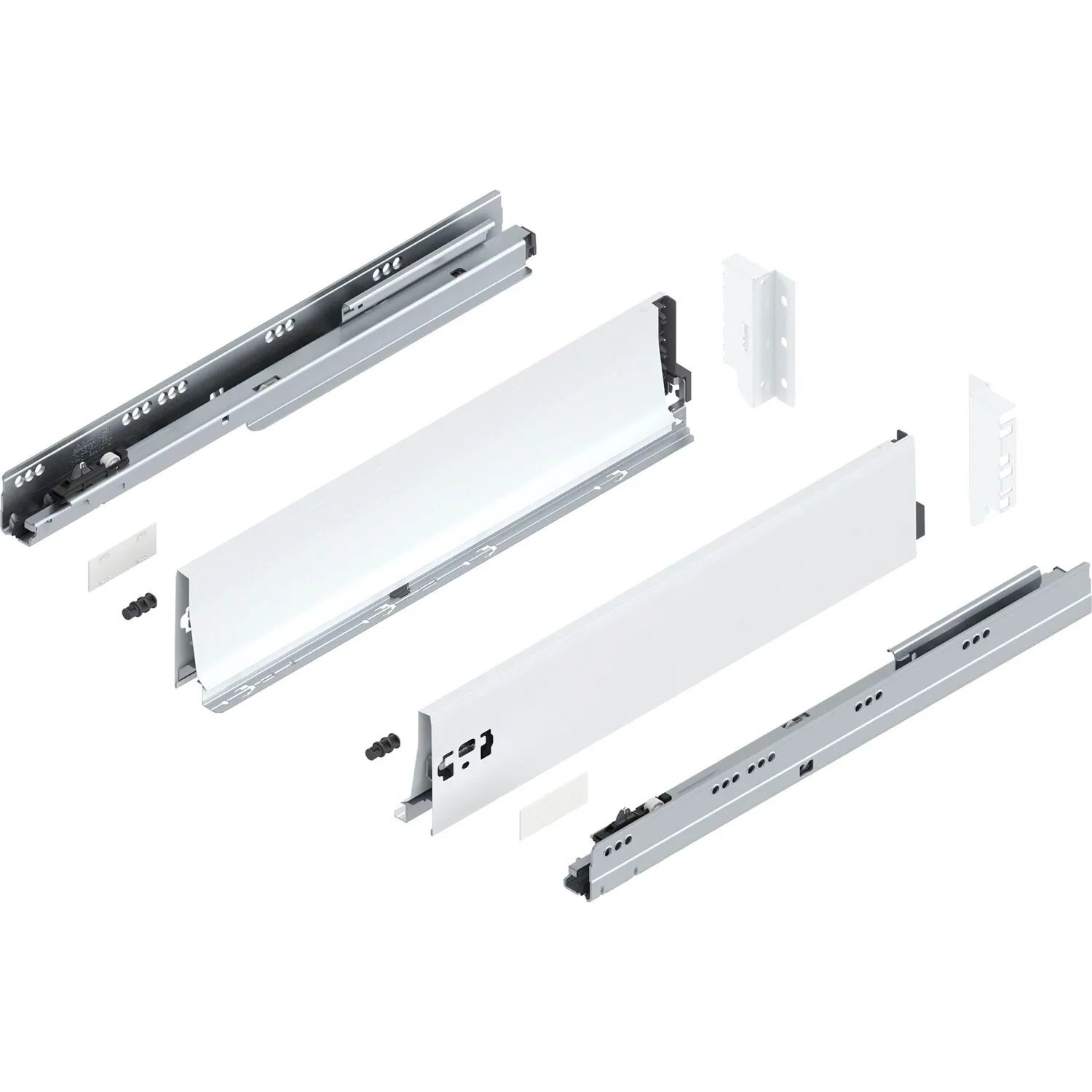 Blum Tandembox antaro K Vollauszug Blumotion 550 mm 65 kg Seidenweiß 1 Paar