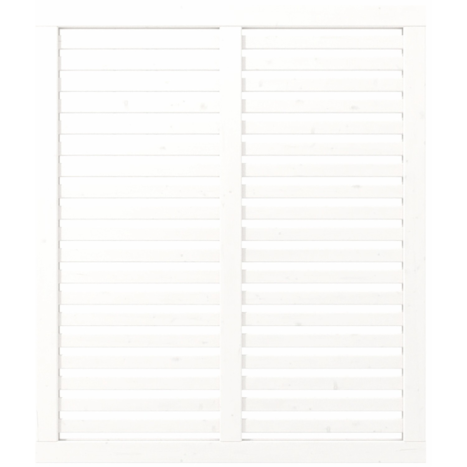 Sichtschutzzaun Harmoni Nadelholz Weiß 120 cm x 140 cm günstig online kaufen