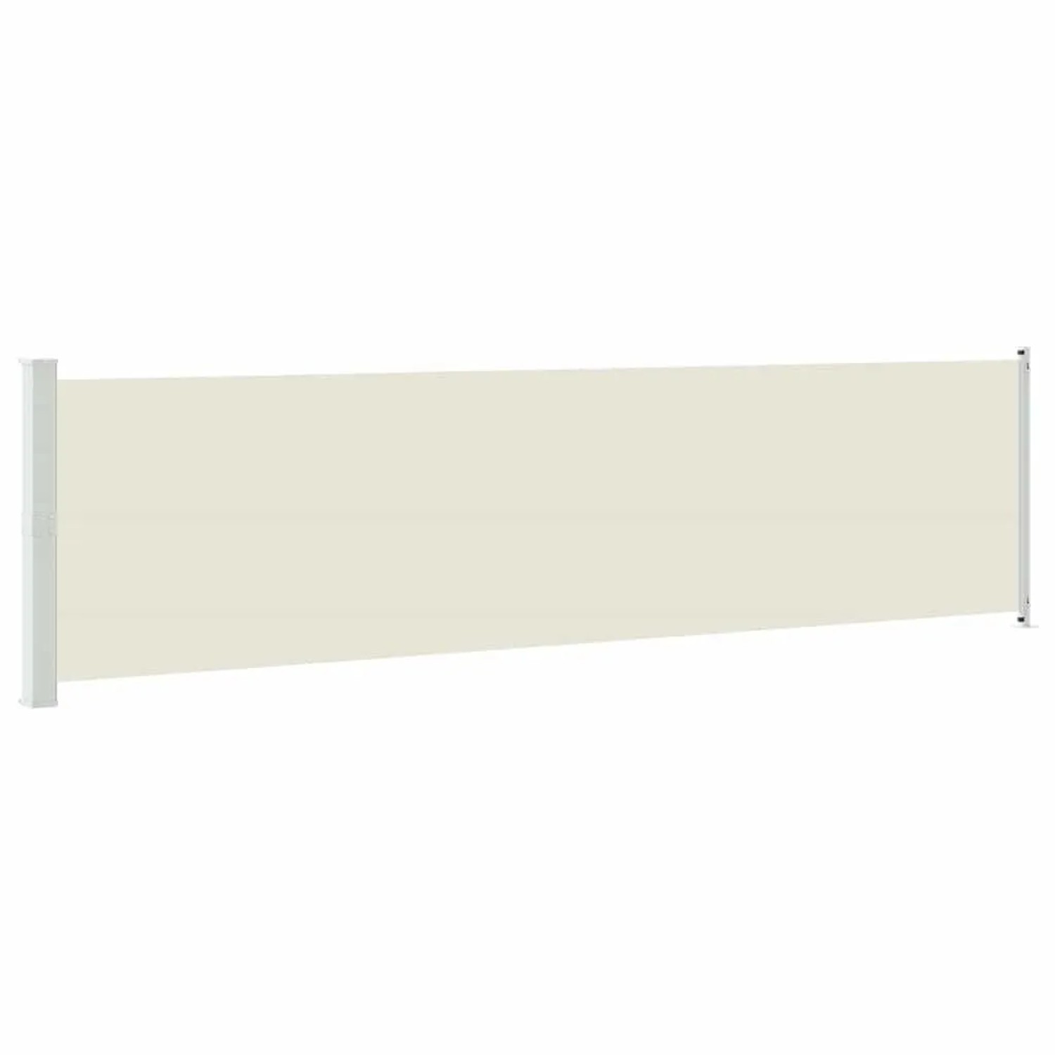 vidaXL Seitenmarkise Ausziehbar 600x160 cm Creme 313376