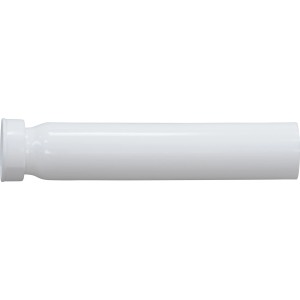 Weißes Verlängerungsrohr, 25 cm lang, 44,8 mm Anschluss, für Siphonverlängerung.