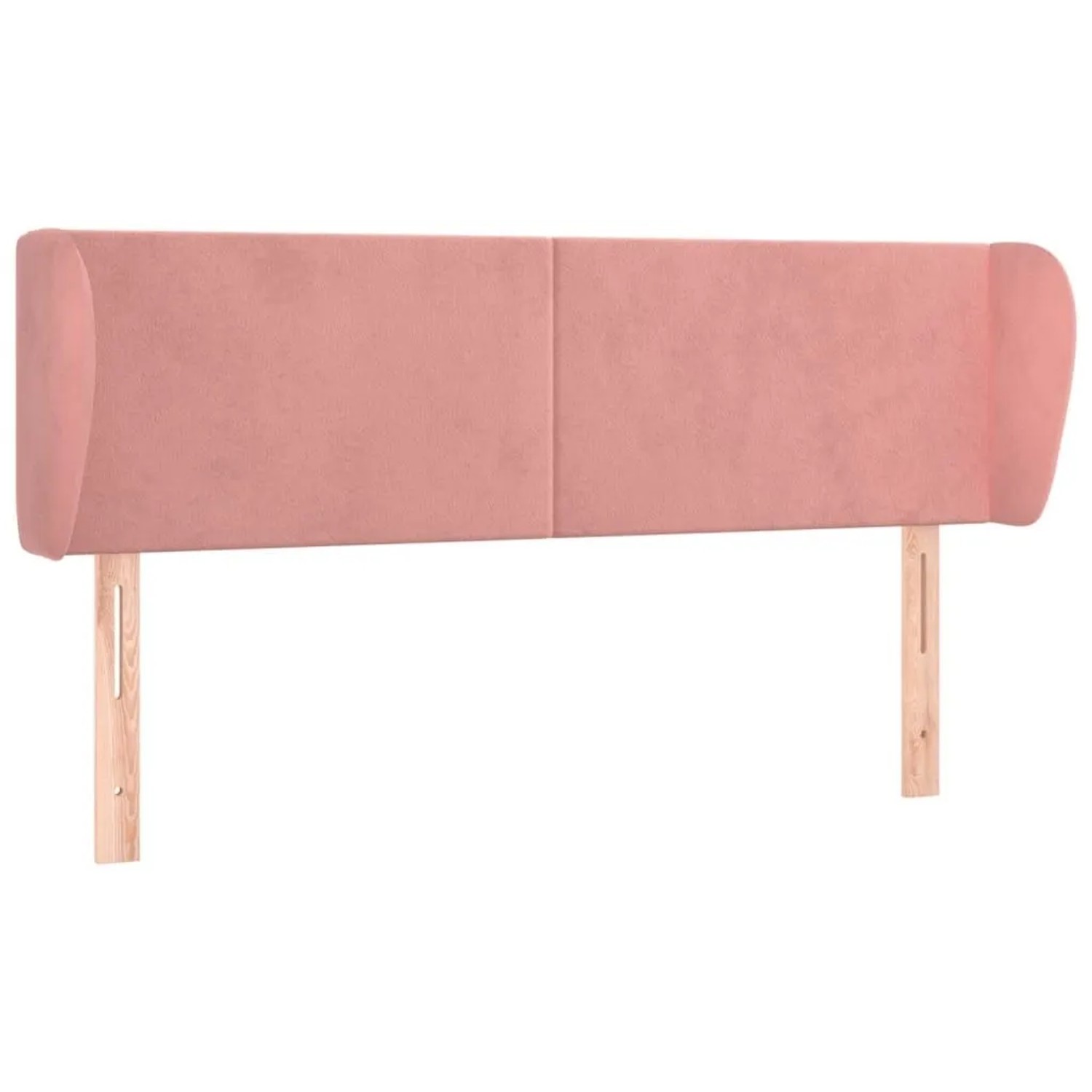 vidaXL Kopfteil mit Ohren Rosa 147x23x78/88 cm Samt 3116917