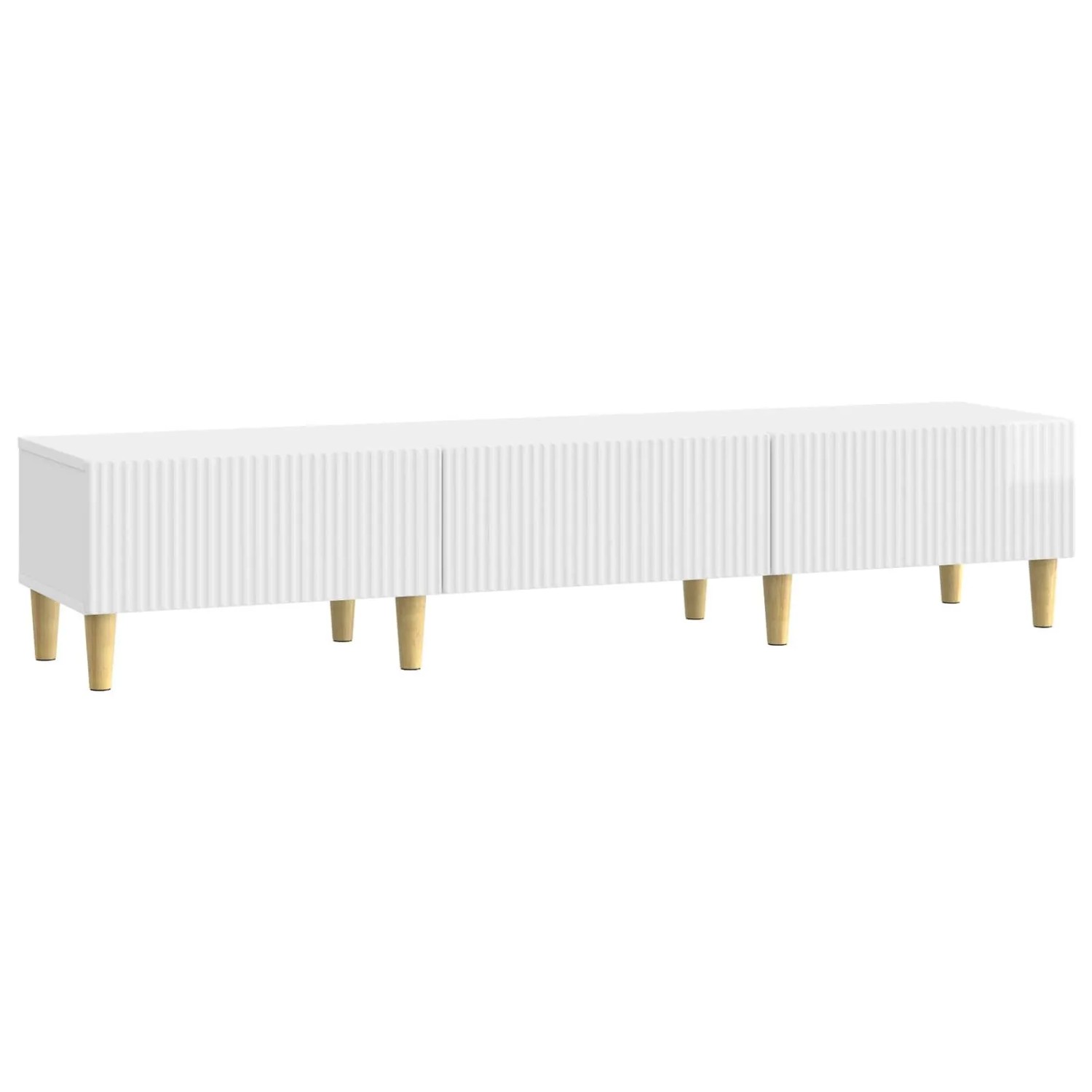 vidaXL TV-Schränk Hochglanz Weiß 147 x 34,5 x 30 cm Holzwerkstoff 894709