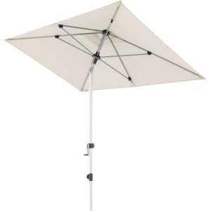 Doppler Marktschirm Expert, 220x140 cm, Natur, mit Kurbelmechanik für einfache Bedienung.