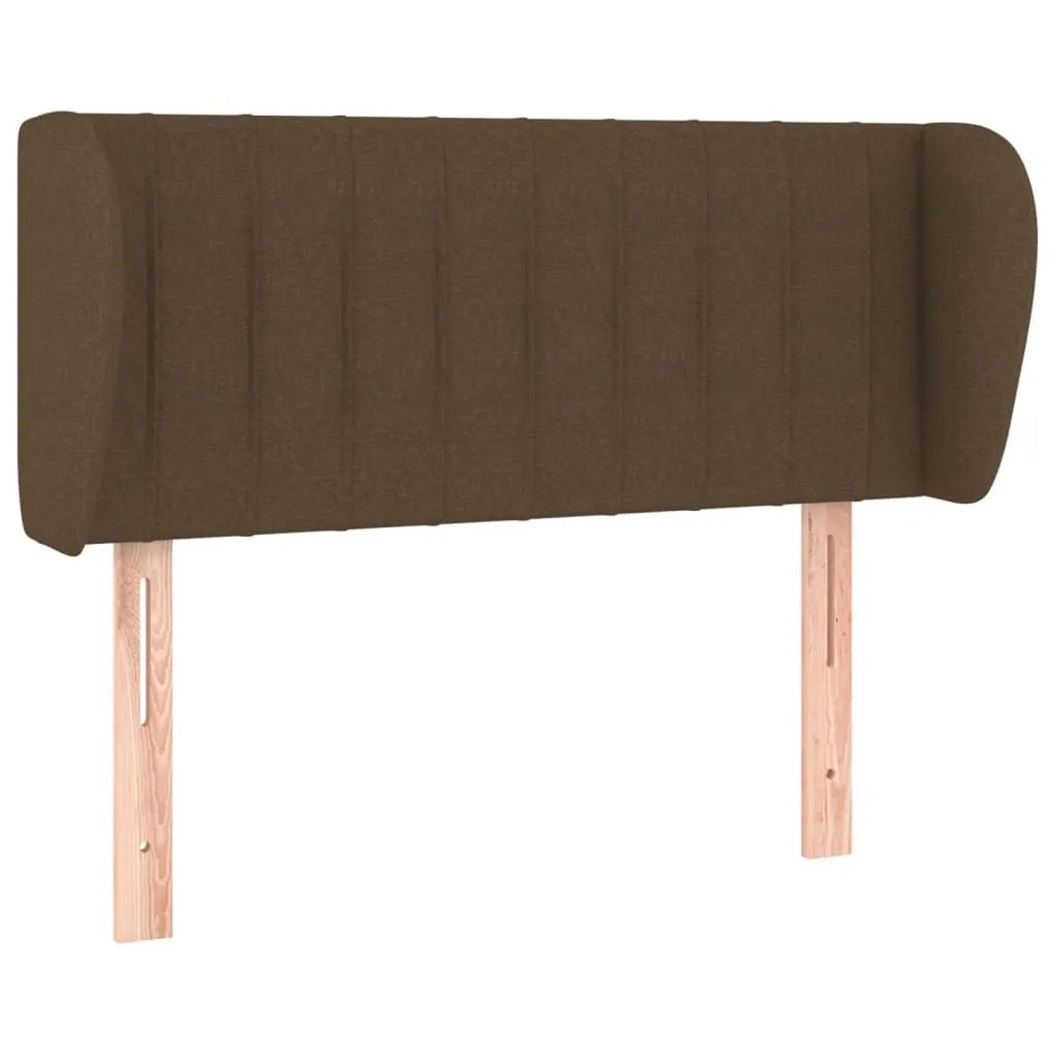 vidaXL Kopfteil mit Ohren Dunkelbraun 103x23x78/88 cm Stoff 3117375