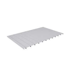 Robuster Plats Einlegeboden, silber, aus Metall für Garten- und Geräteschrank L. Zubehör für Ordnungssysteme.