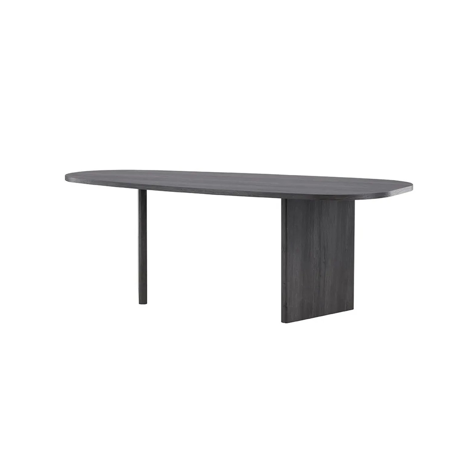 ebuy24 Grönvik Esstisch Oval 100x220 cm Schwarz