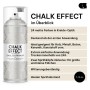 COSMOS LAC Kreidefarbe Spray Chalk Effect English Manor Grau. Matte Sprühdose für Möbel & Deko, mit zwei Sprühköpfen für präzise Anwendung.