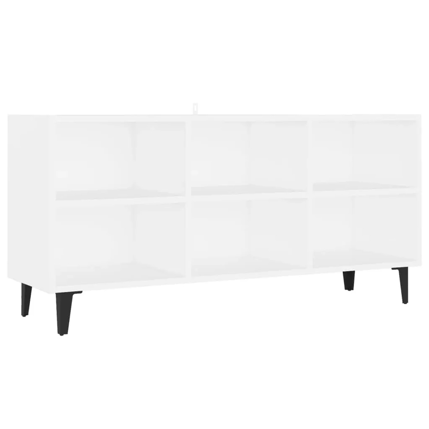 vidaXL TV-Schrank mit Metallbeinen Weiß 103,5x30x50 cm 805950