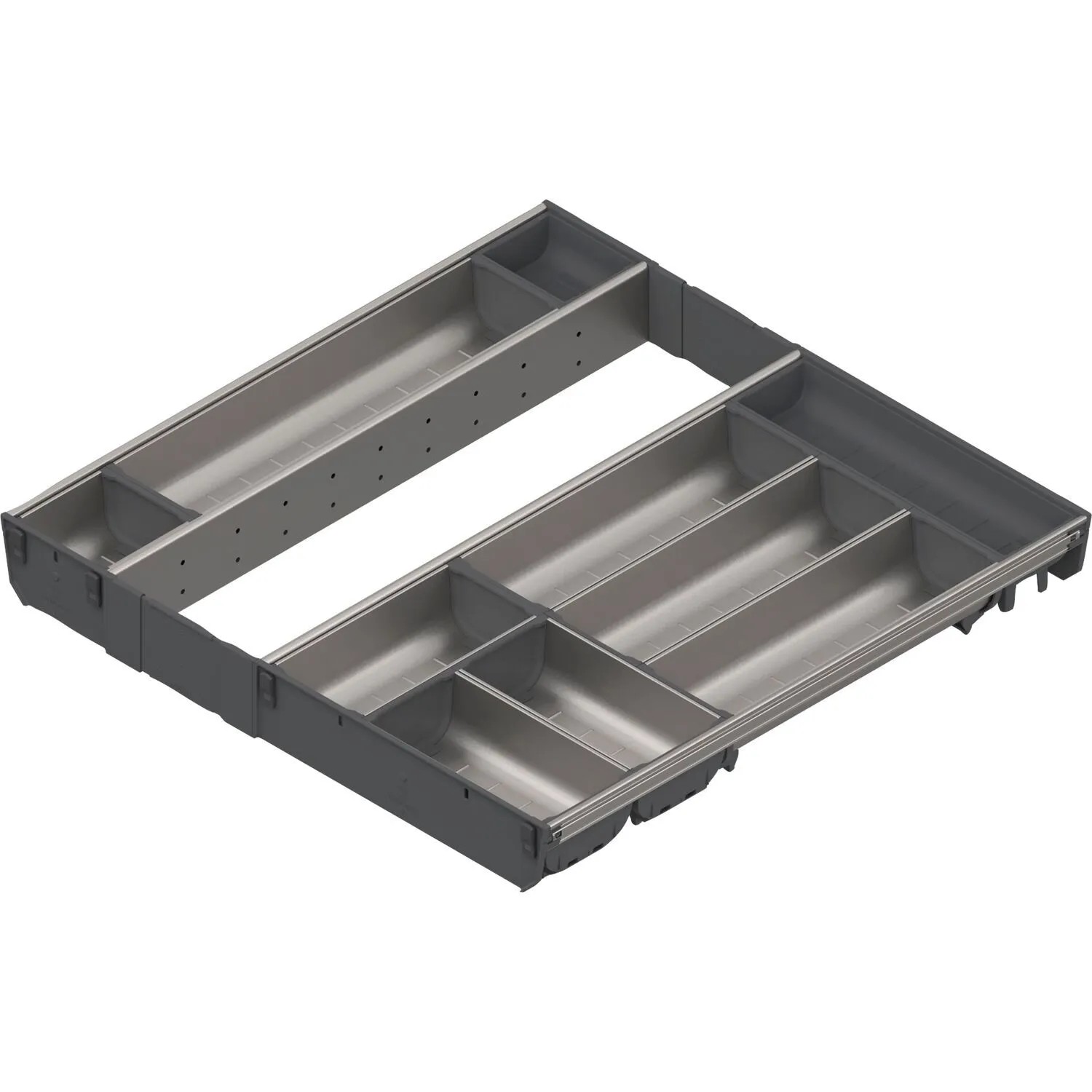 Blum Besteckeinsatz Orga-Line Schalen-Set Korpusbreite 600 mm Nennlänge 550 mm Grau