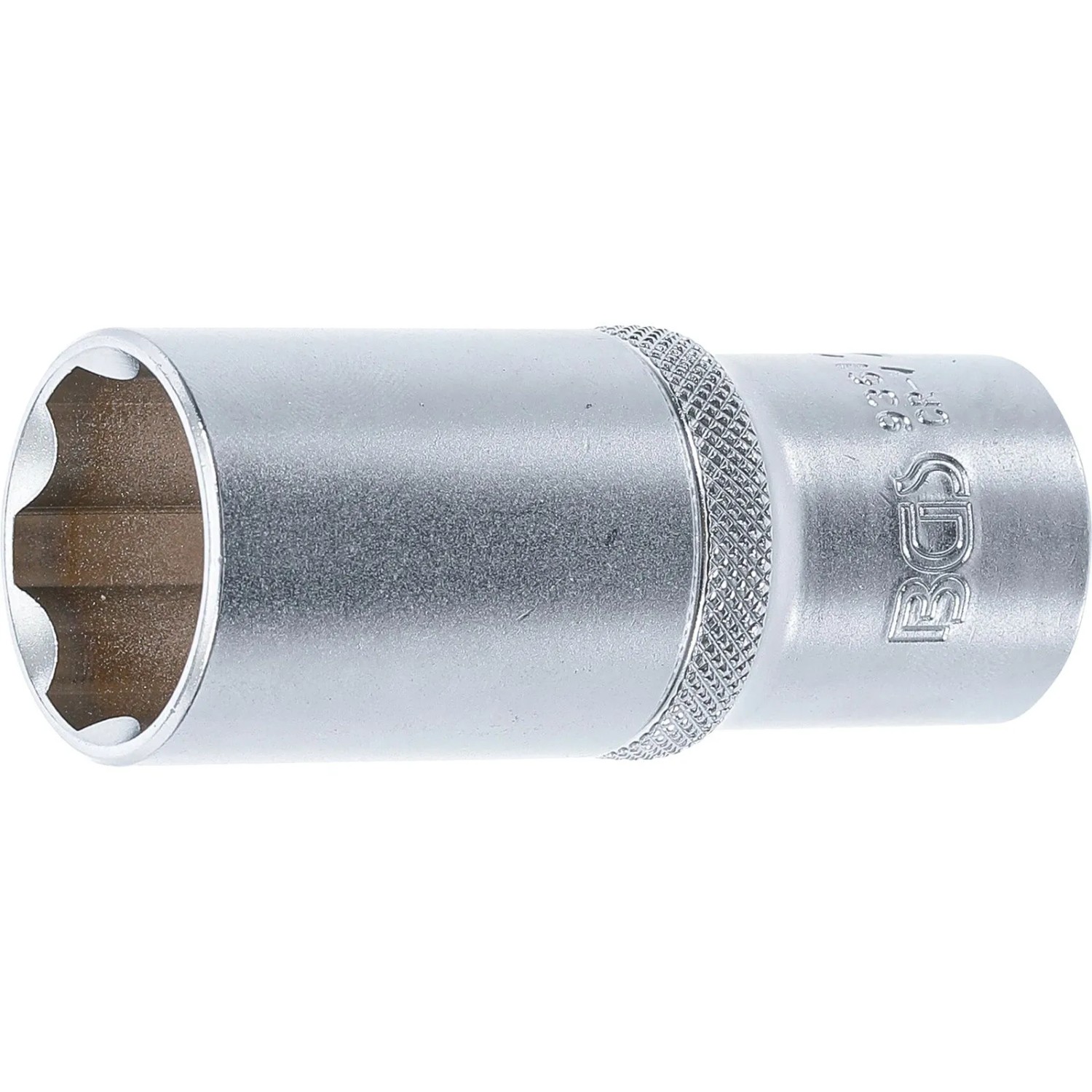 BGS Steckschlüssel Einsatz Super Lock Tief Antrieb Innenvierkant 12 5 Mm  1 2 Zoll  SW 24 Mm 9361
