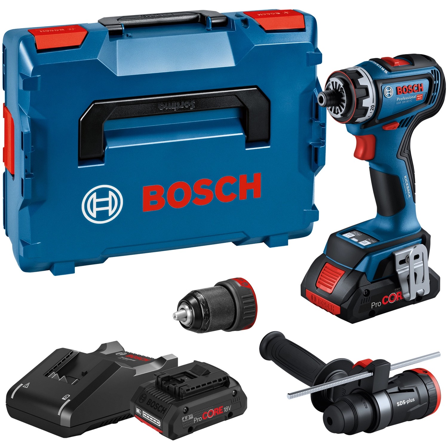 Bosch Professional Akku-Bohrschrauber GSR 18V-90 FC mit Akkus & Zubehör günstig online kaufen