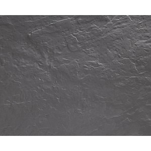 Detailansicht: Anthrazitfarbener Ondis24 Pflanzkübel Vulkan 50 in Schieferoptik.