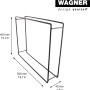Wagner Designrahmen Draht, 40x50 cm, schwarz matt, für Möbelbau.