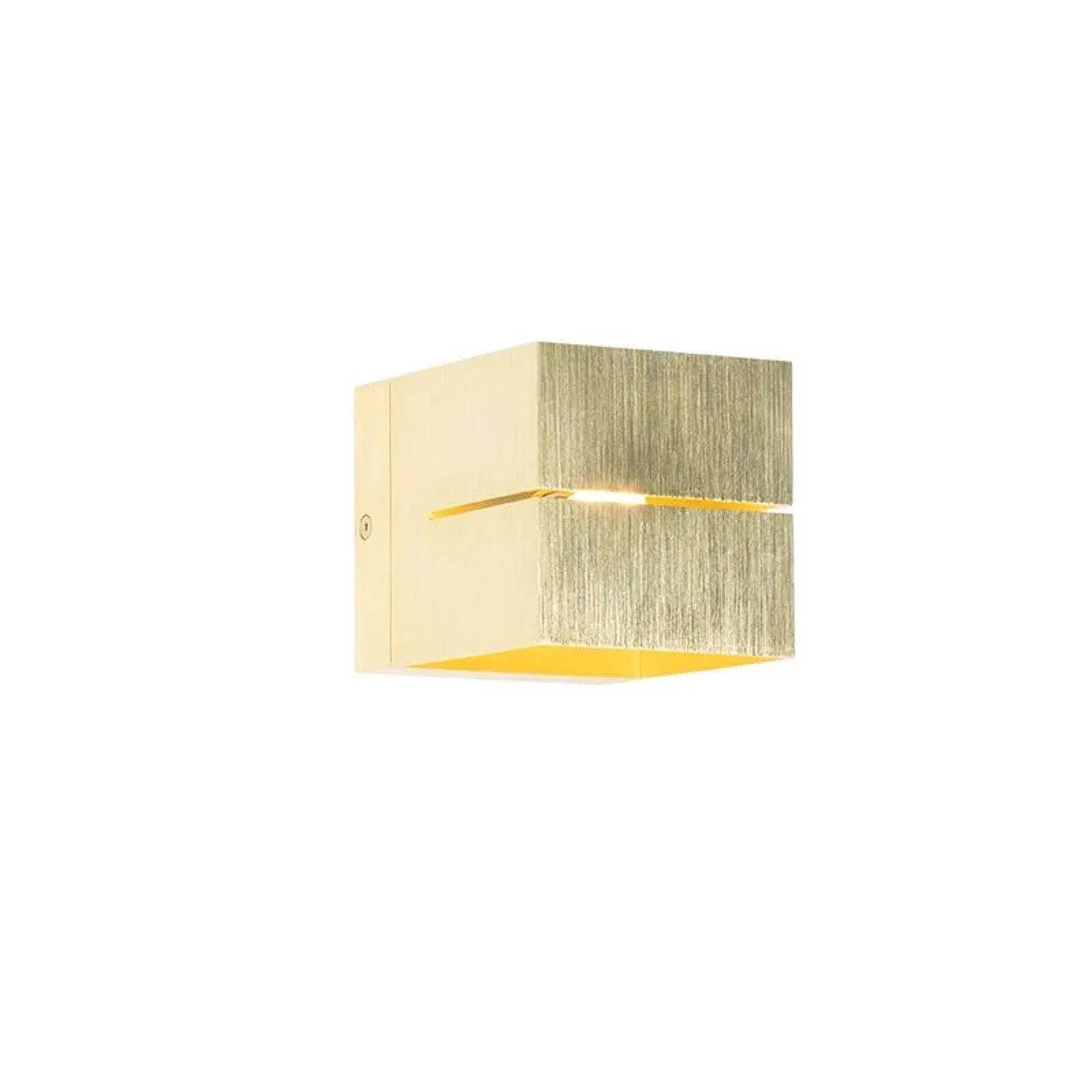 QAZQA Moderne Wandleuchte Gold 9,7 cm   Transfer Groove