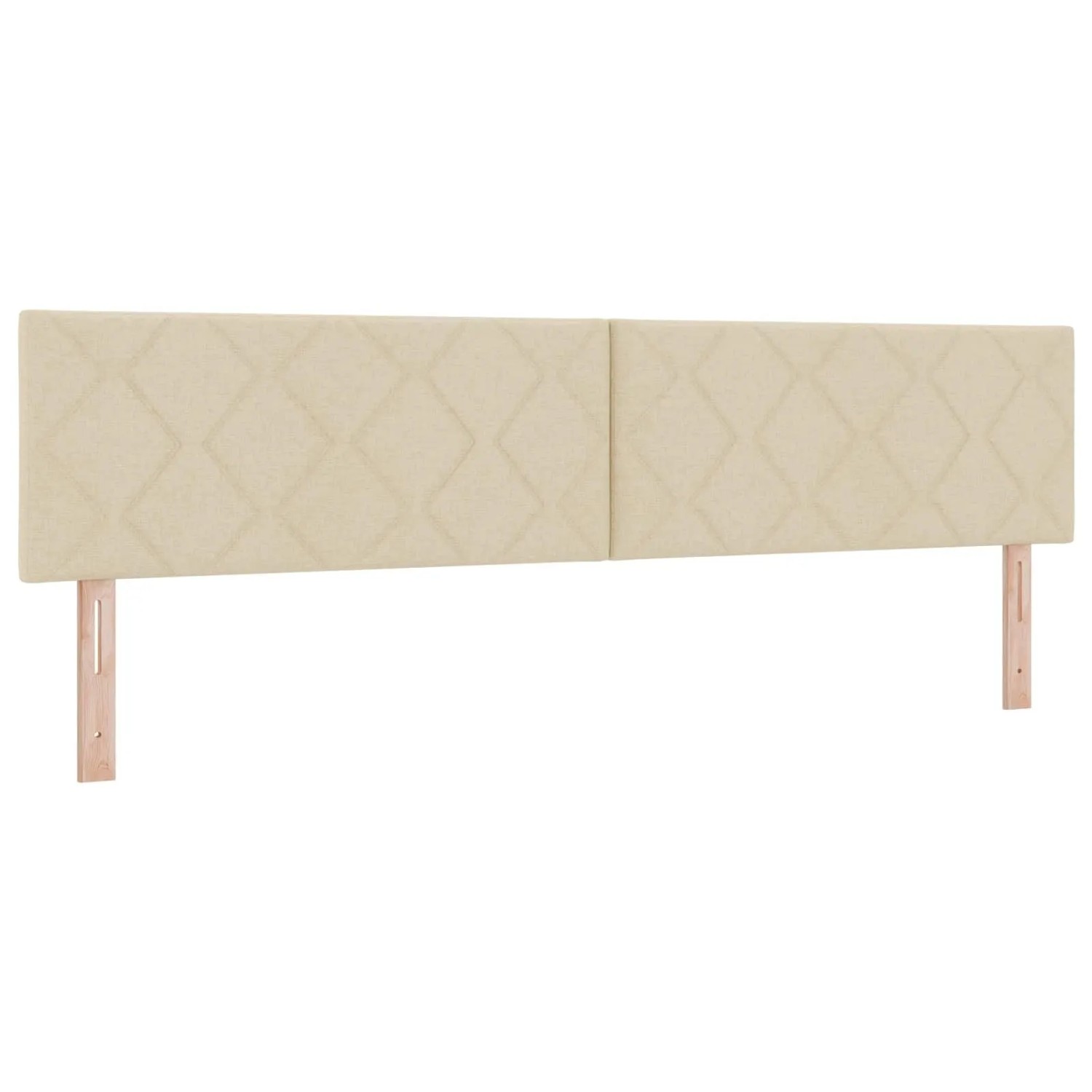 vidaXL Kopfteil Creme 200 cm Stoff 3338257