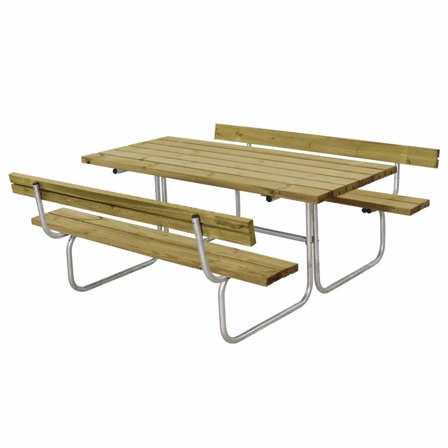 PLUS Gartensitzgruppe Classic 177 cm mit 2 Rückenlehnen Druckimprägniertes Holz