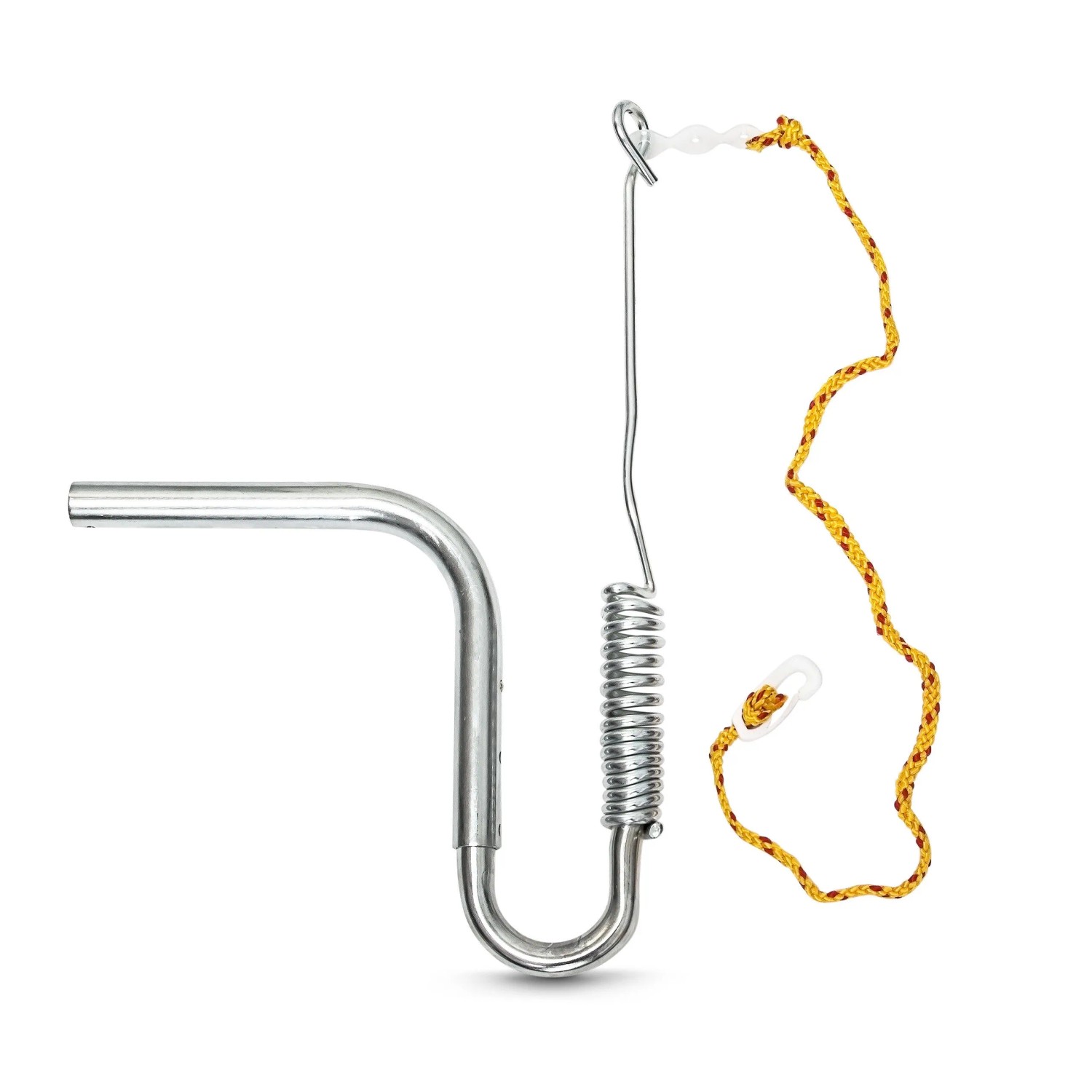 Relaxdays Fahrradleine für Hunde Nylon/Stahl Gelb mit Abstandhalter Verstellbar 47 cm x 21,5 cm x 5 cm 2 kg