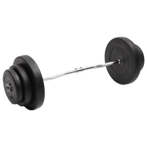 vidaXL Curlstange mit Gewichten 60 kg 3145018