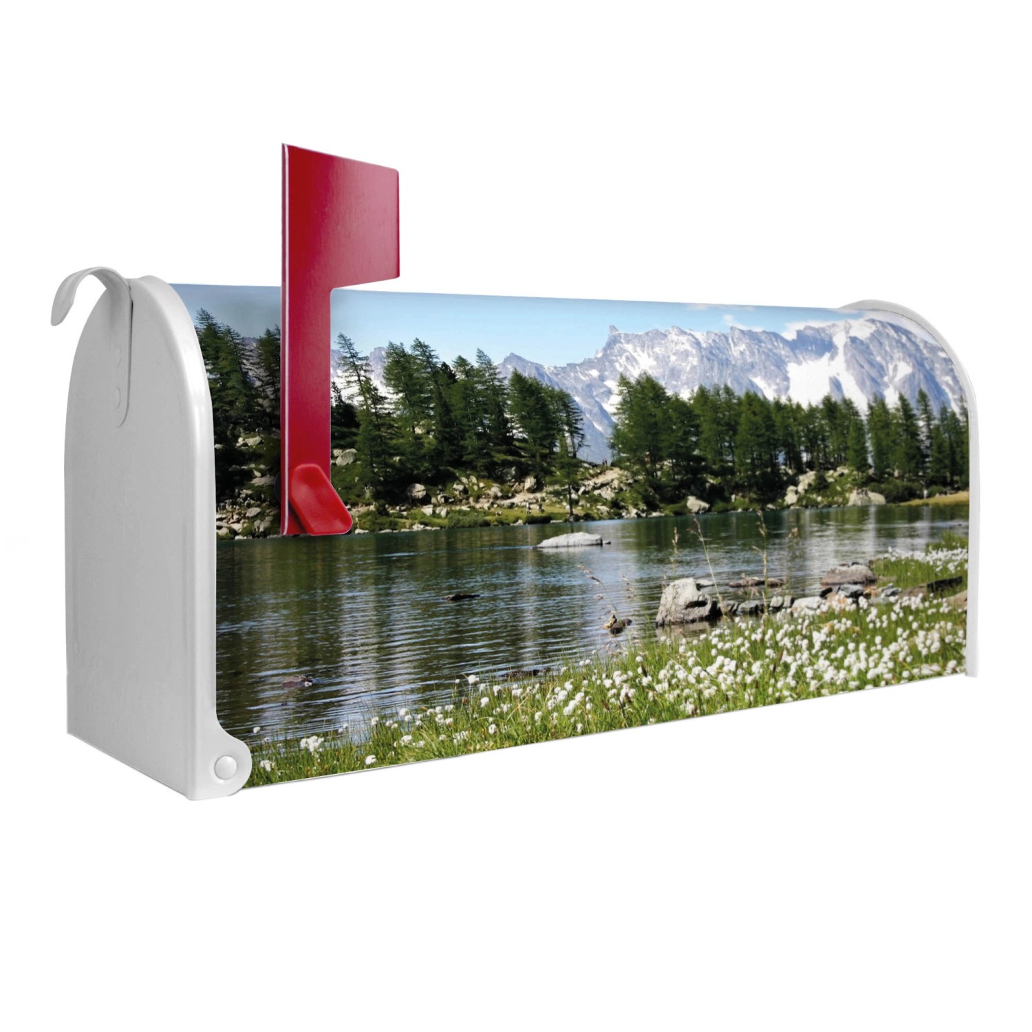 Banjado Amerikanischer Briefkasten Weiß 48x22x16cm US Mailbox Letterbox Pos günstig online kaufen