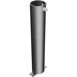 Schake Bodenhülse, feuerverzinkt, für Rohrpfosten Ø 60 mm mit 2 Verschraubungen.