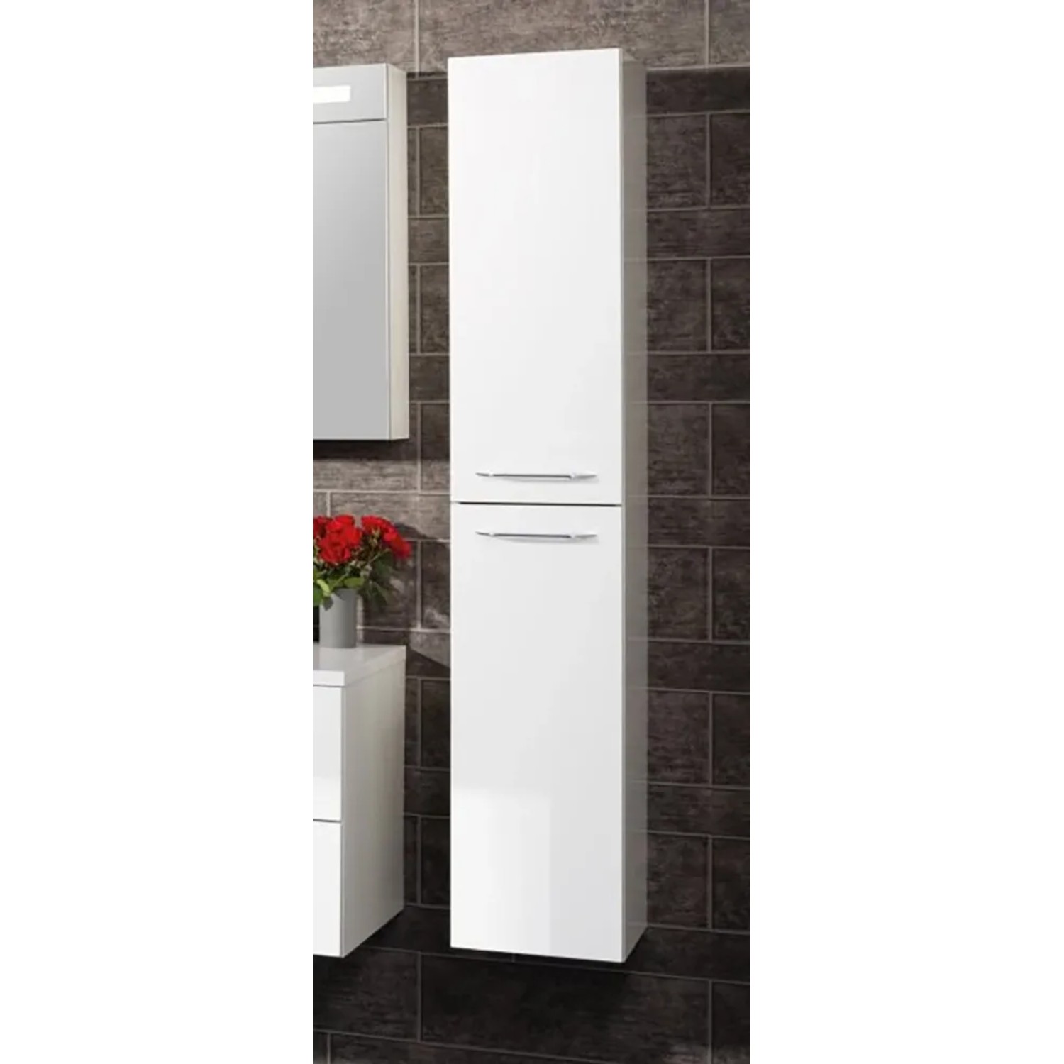 Schmaler Hochschrank Bad
