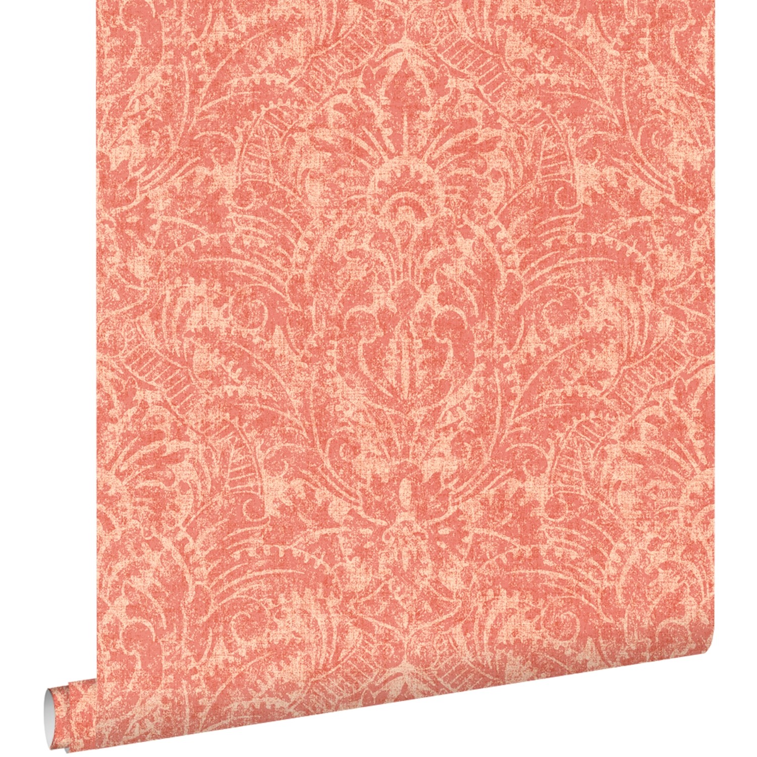 ESTAhome Tapete Ornamente Lachsrosa 50 x 900 cm günstig online kaufen